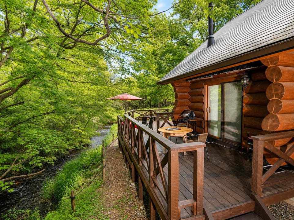 那須プレミアムハンドメイドログハウス 清流の森 貸切ログハウス 最大7名 House in Japan