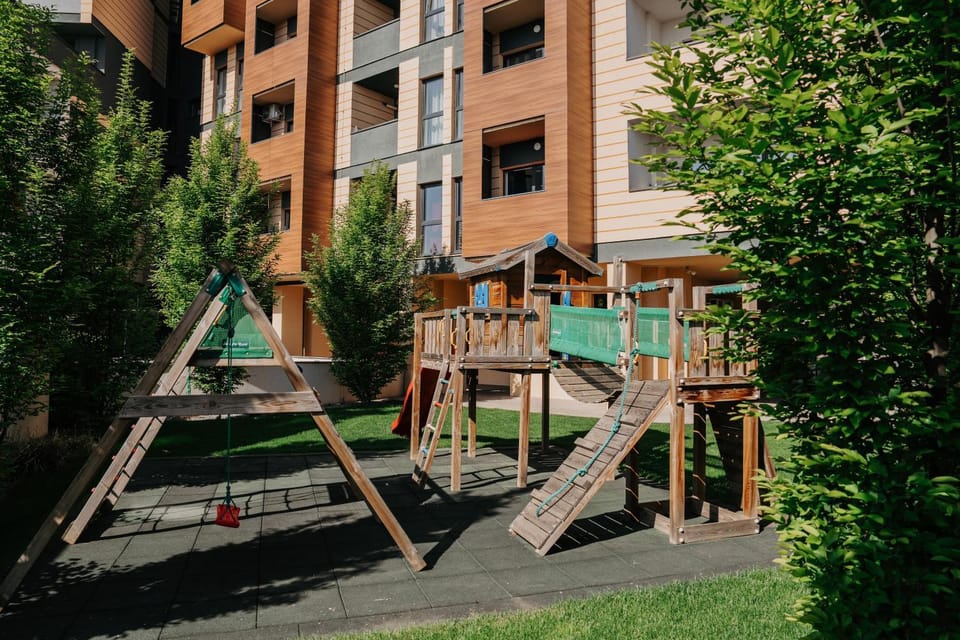 Property building, Day, Natural landscape, Children play ground