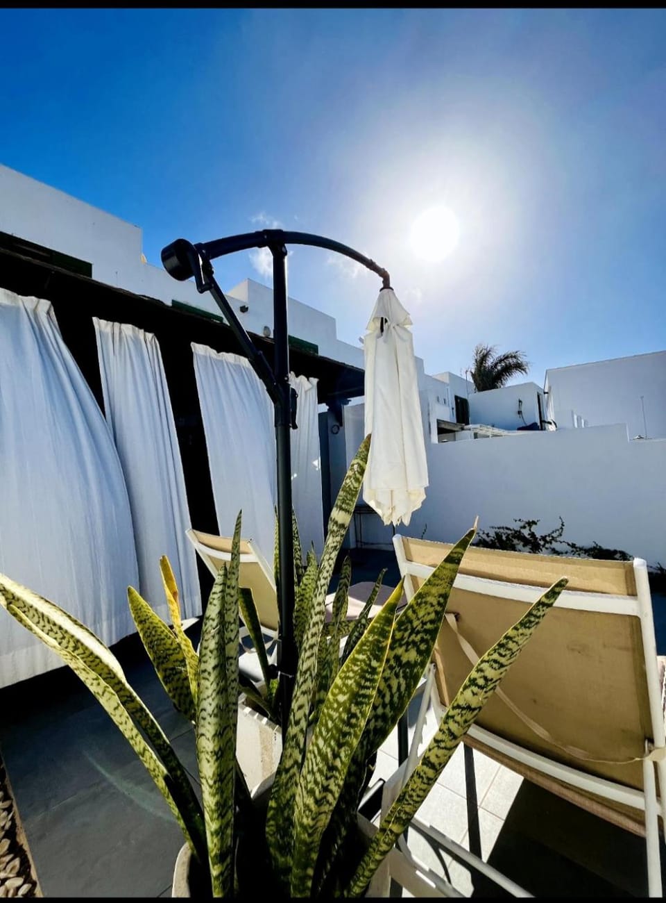 Shower, Patio, sunbed