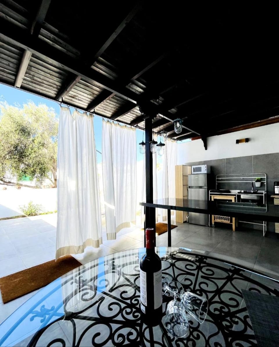 Shower, Patio, Kitchen or kitchenette