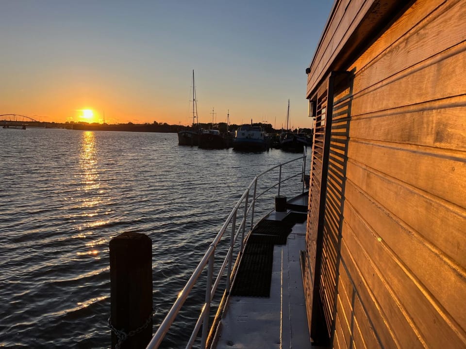 Lake view, Sunset