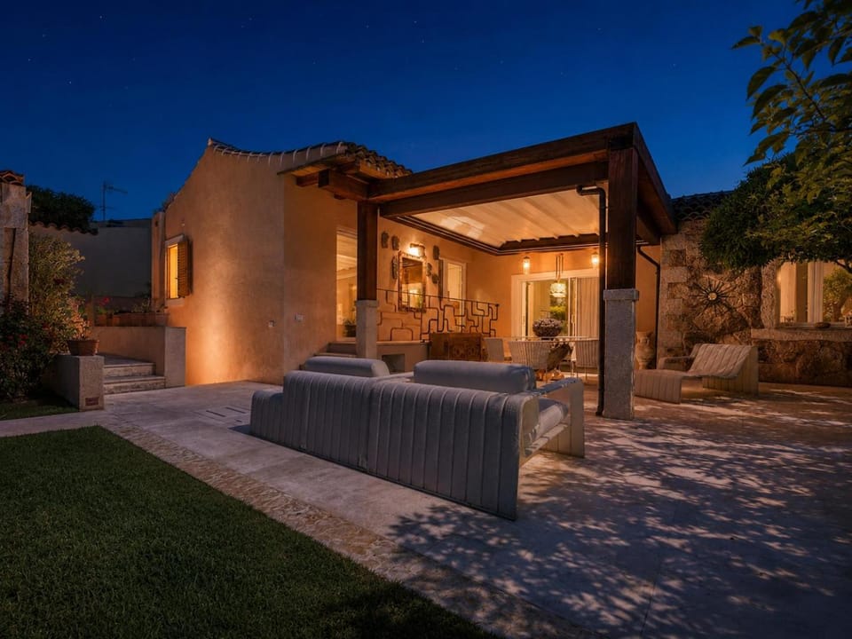 Property building, Patio, Night