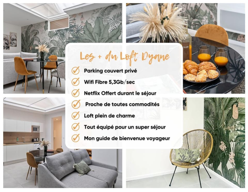 Loft DYANE - Le Méridien #Parking #Lave-linge #Clim #Netflix Apartment in Tassin-la-Demi-Lune