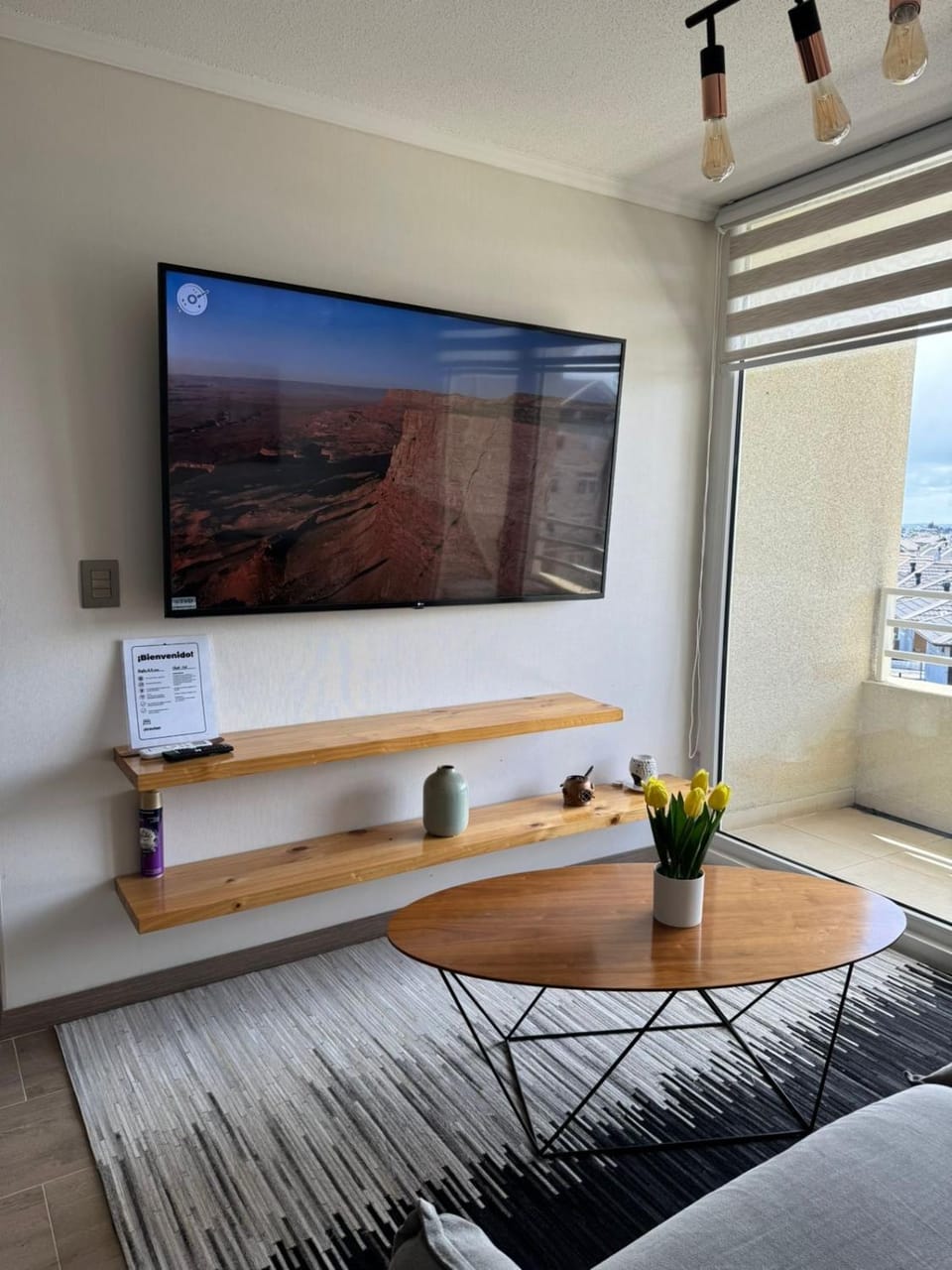 Departamento nuevo excelente ubicación cómodo y amplió de 1 a 4 personas con estacionamiento Apartment in Los Lagos, Chile