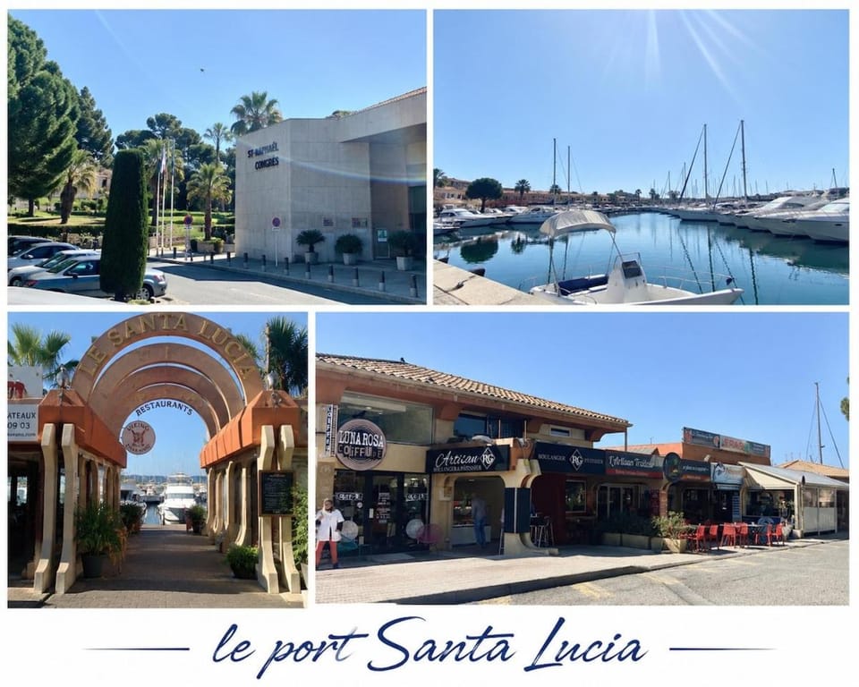 Superbe rooftop vue mer Port Santa Lucia 5 pers Apartment in Saint-Raphael