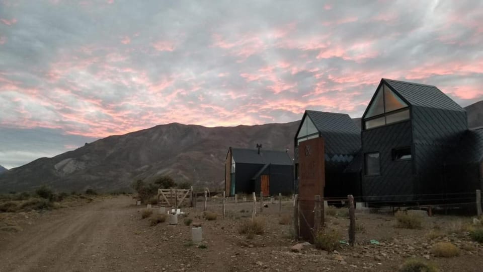 Property building, Natural landscape, Mountain view, Sunset