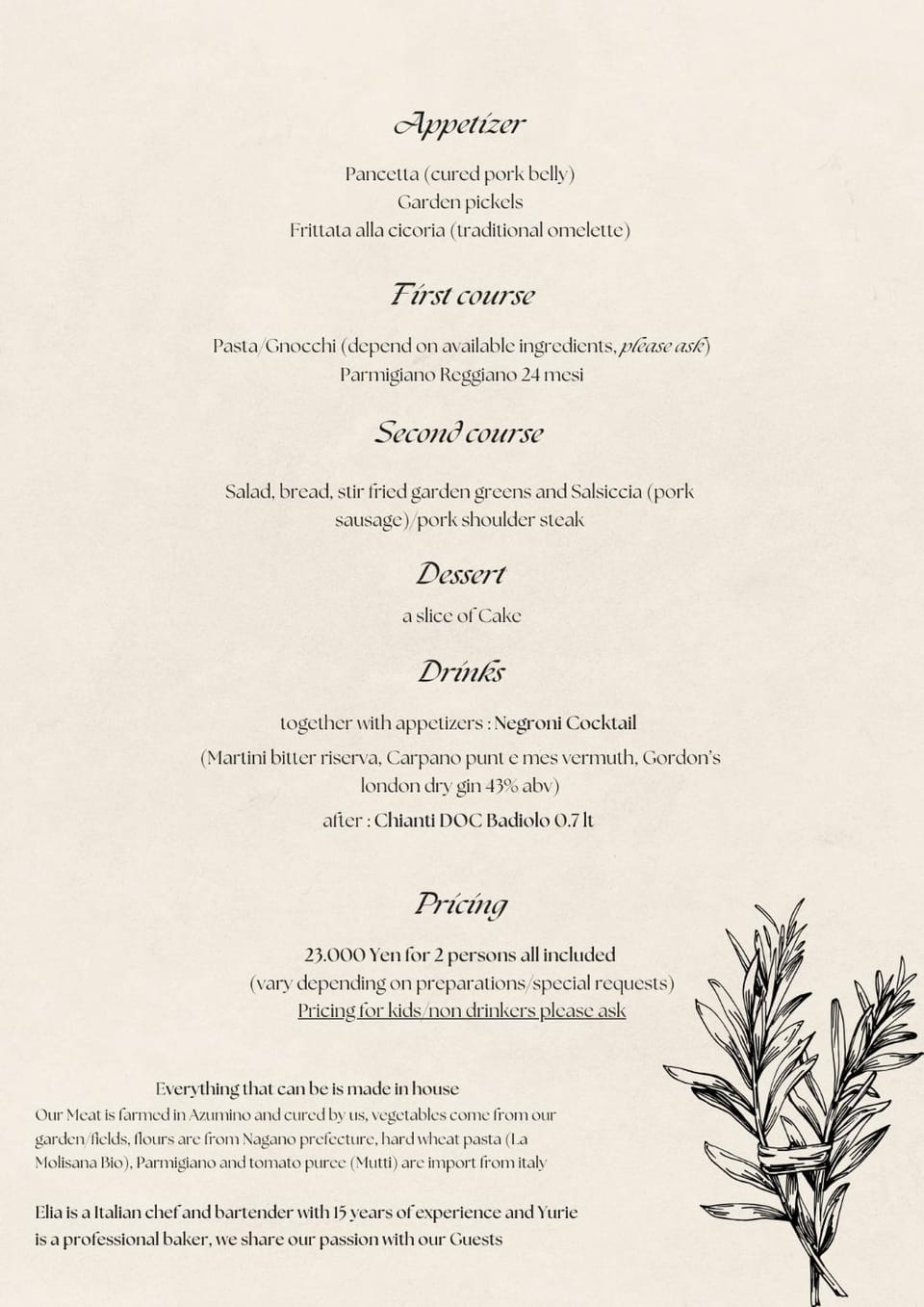 Restaurant/places to eat