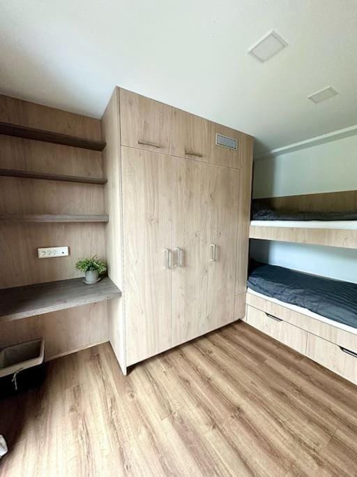Bed, Photo of the whole room, Bedroom, bunk bed, wardrobe