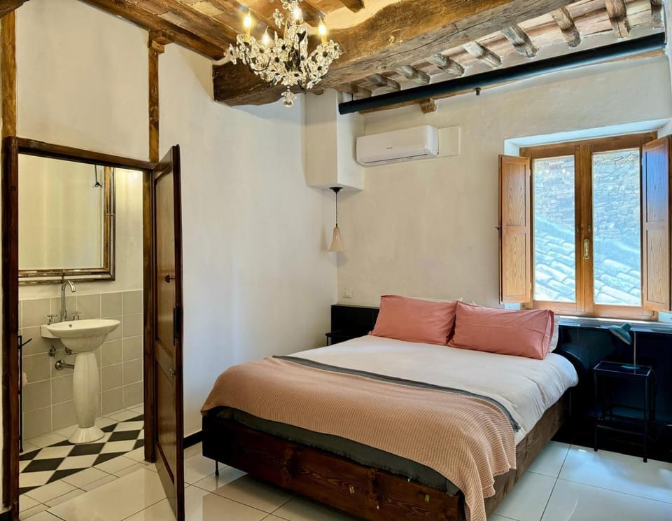 Bed, air conditioner