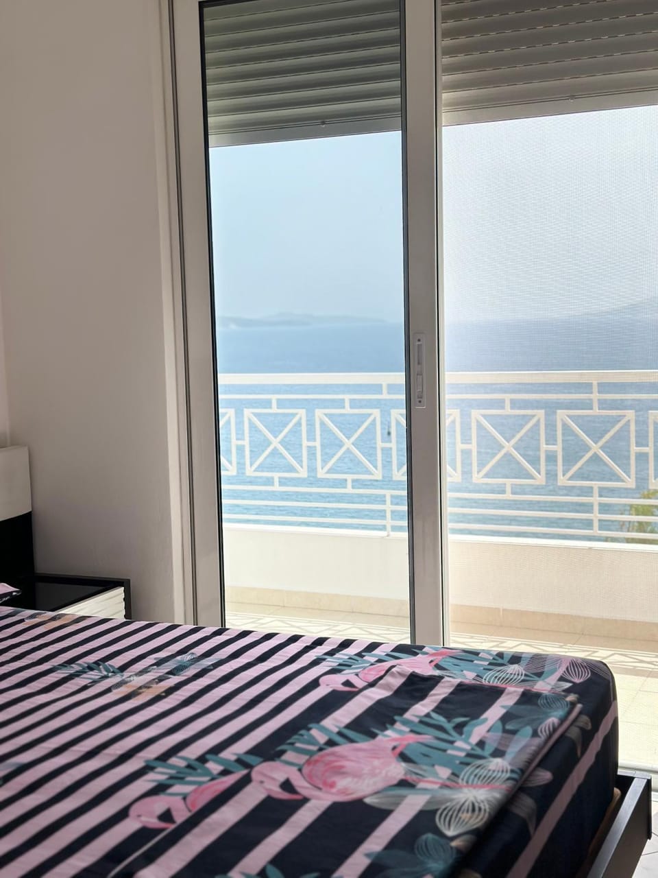 Bed, Natural landscape, View (from property/room), Balcony/Terrace, Photo of the whole room, Bedroom, Sea view