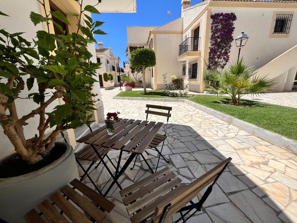 Property building, Patio, Garden, Dining area