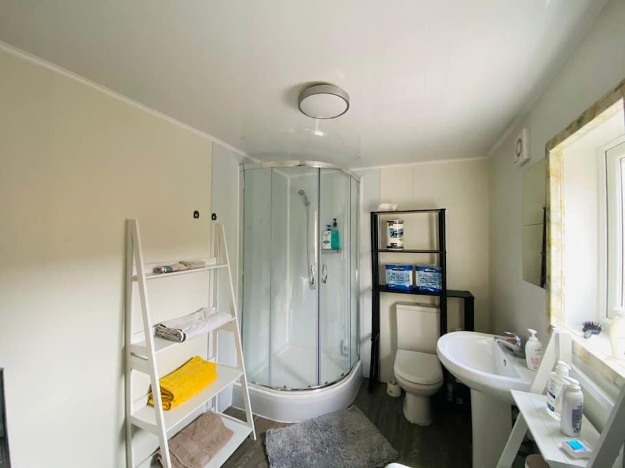 Shower, Toilet, towels