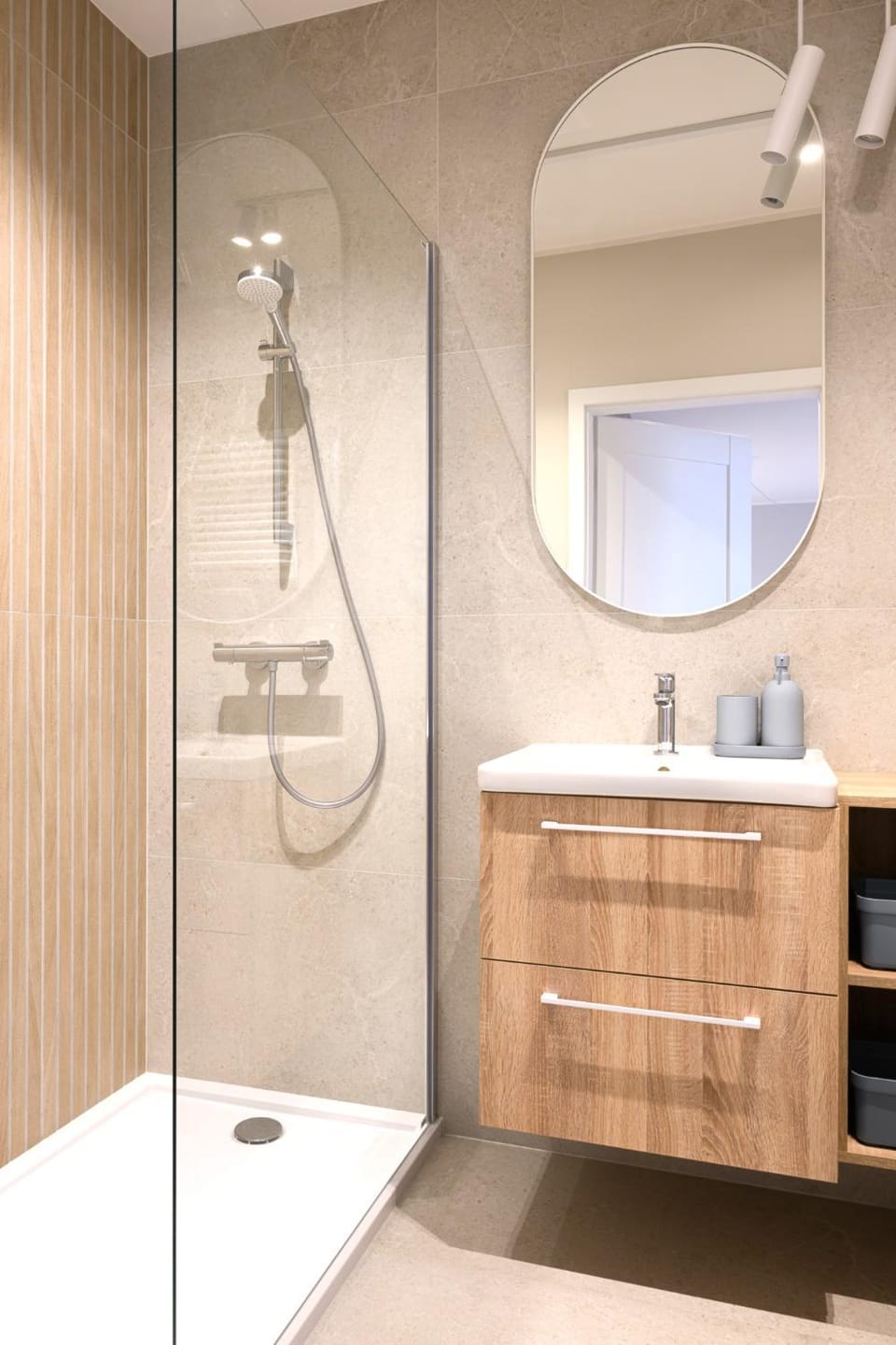 Shower, Bathroom, towels