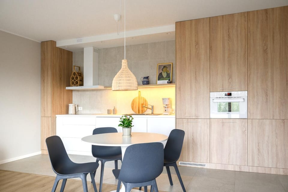 Kitchen or kitchenette, Living room, Dining area, wardrobe