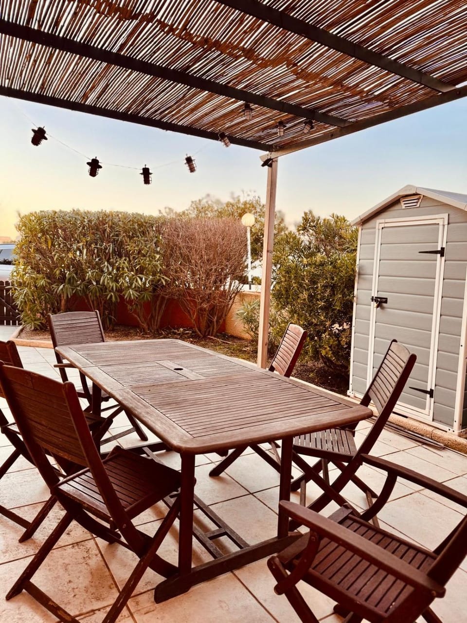 La plage à 2min à pied, 2 extérieurs,wifi,Clim House in Le Barcarès