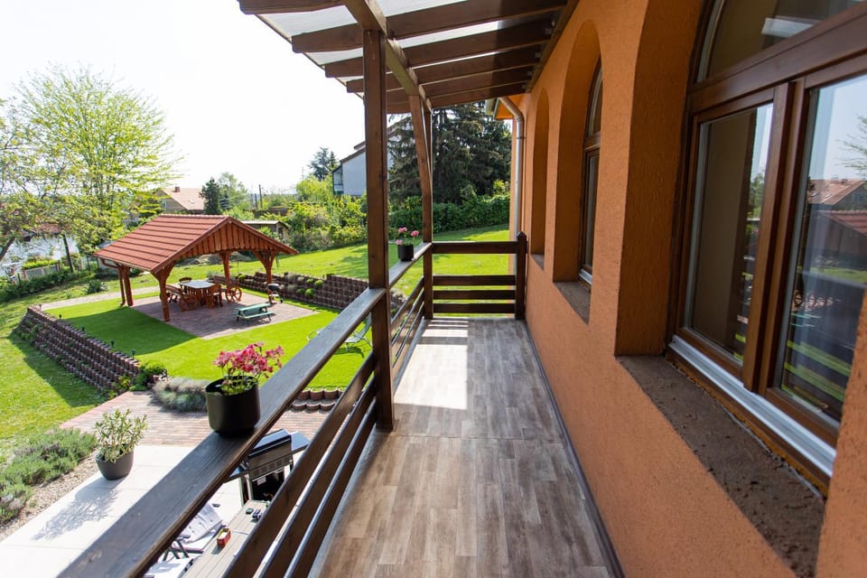 Property building, Patio, Day, View (from property/room), Garden view