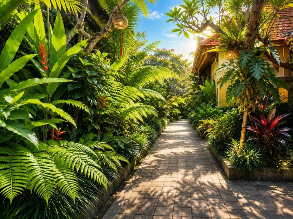 Natural landscape, Garden, Garden view