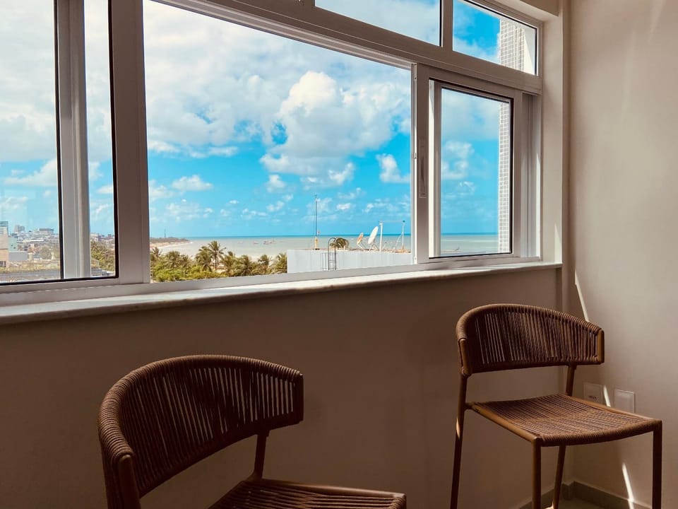 Living room, Beach, City view, Sea view