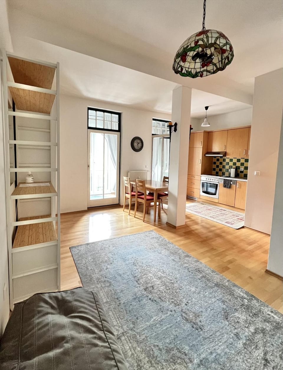 Kitchen or kitchenette, Living room, Dining area