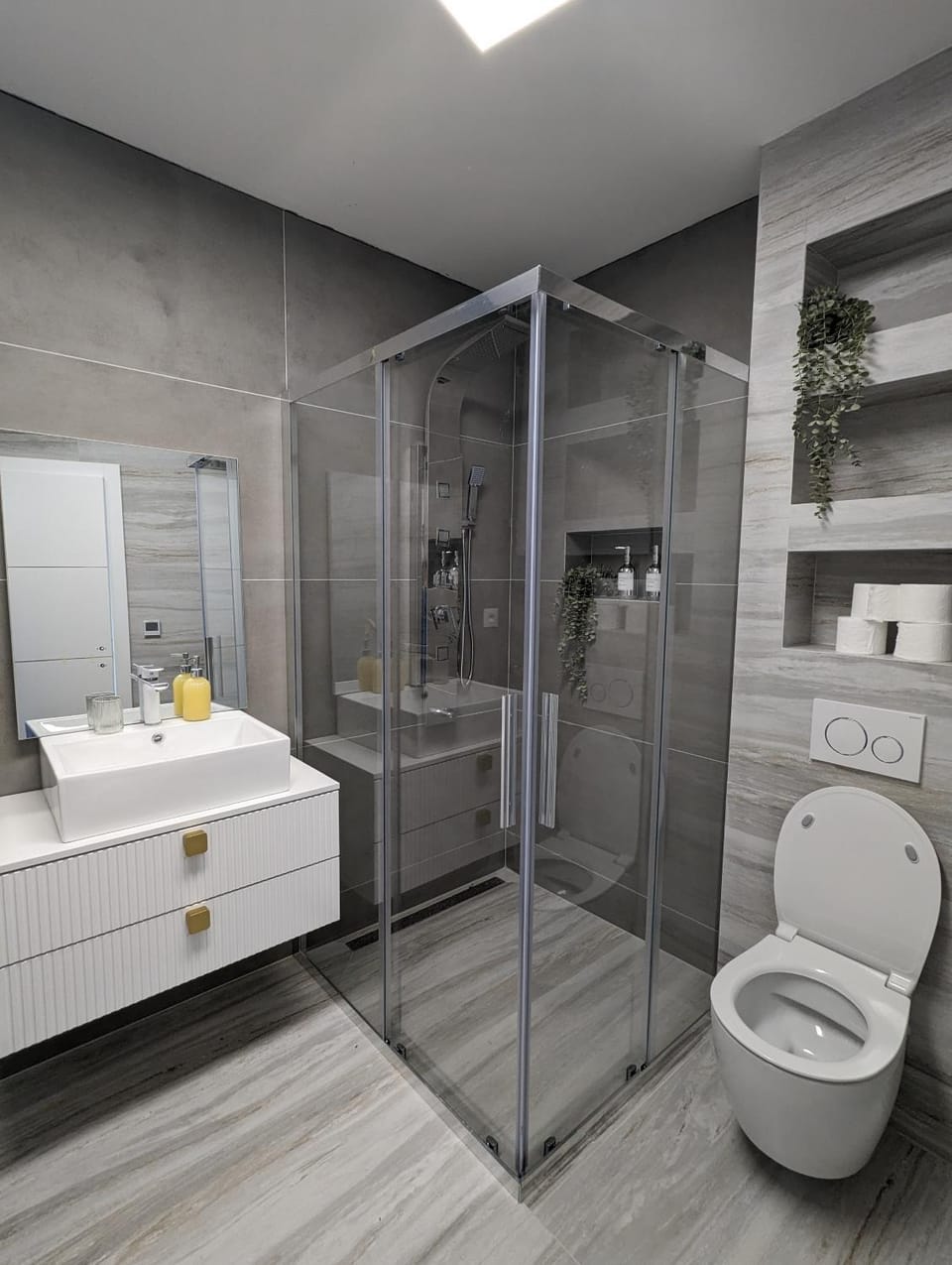Shower, Toilet, Bathroom, towels