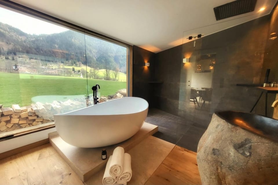 Bathroom, Mountain view, Mountain view, Bath
