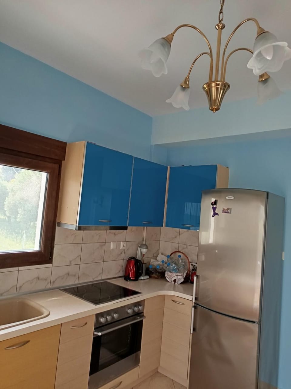 Kitchen or kitchenette, oven, stove