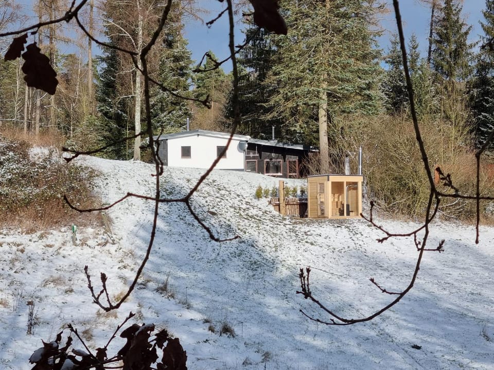 Natural landscape, Winter, Sauna