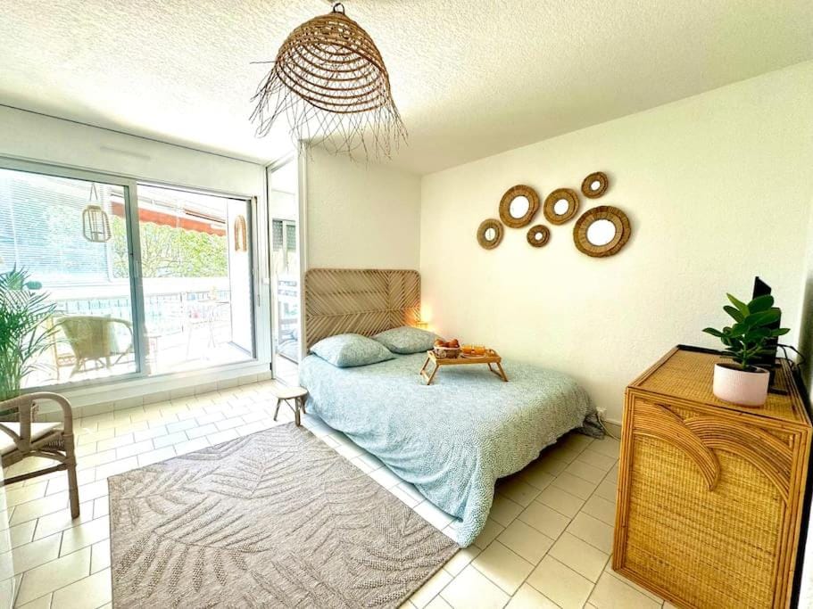 The Palm 100m de la plage Parking Clim Wifi Apartment in La Grande-Motte