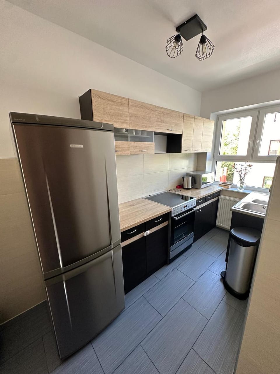 Kitchen or kitchenette, oven, stove