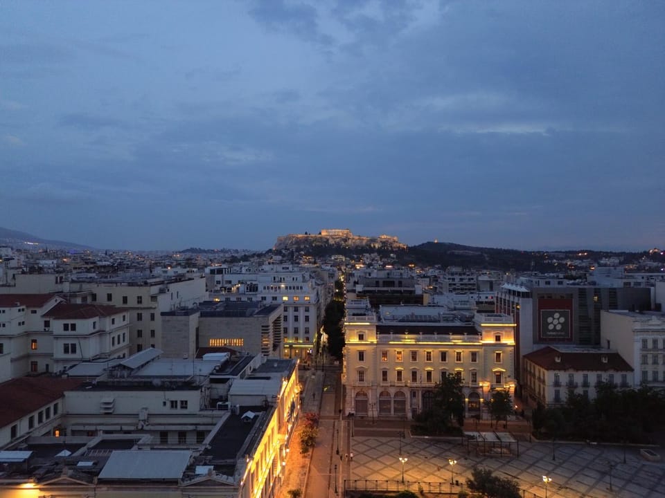 Night, Bird's eye view, City view, Location
