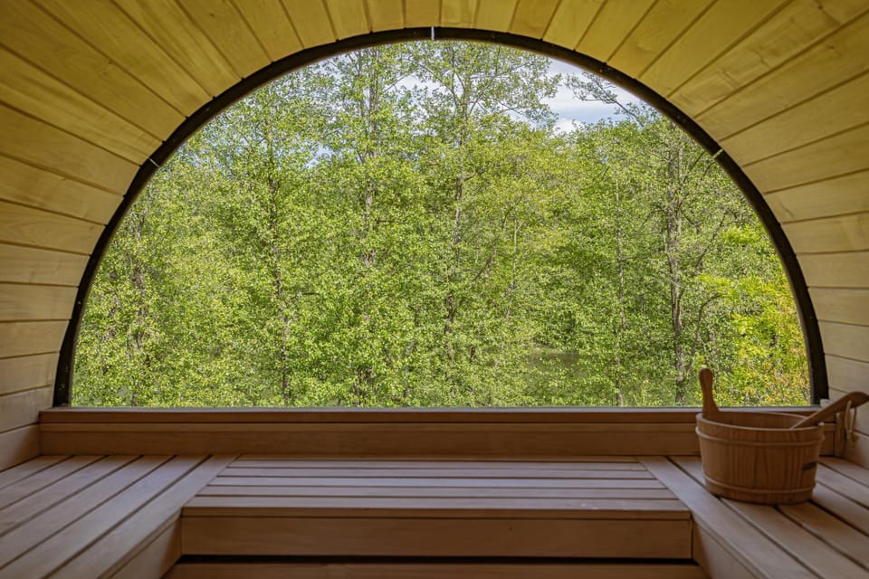 Day, Natural landscape, Sauna, Garden view