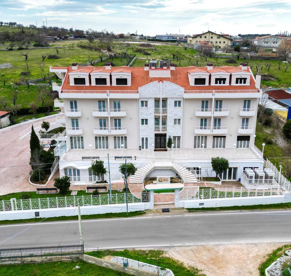 Property building, Spring, Natural landscape, Bird's eye view