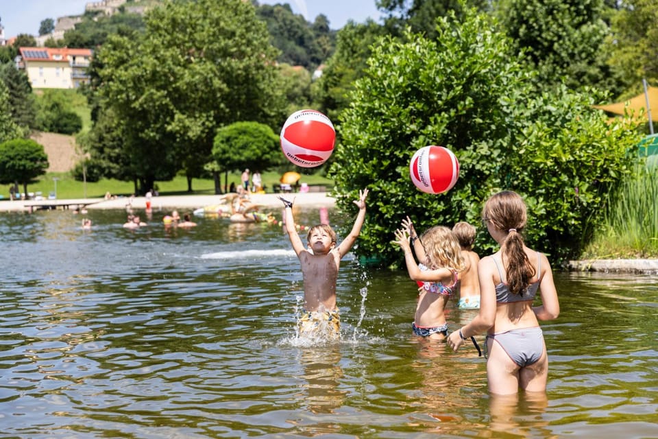 Lake view, children