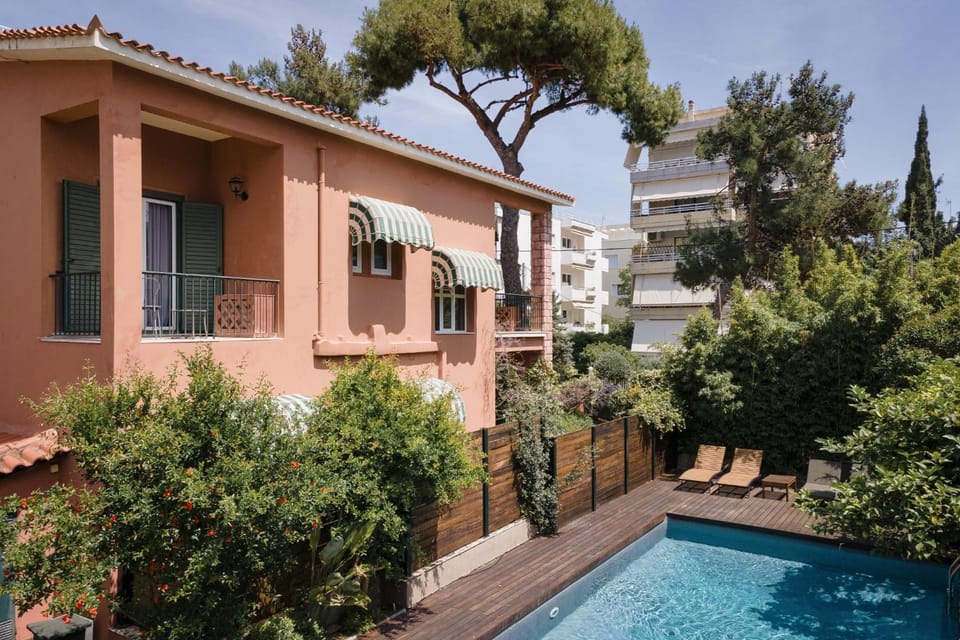 Property building, Garden, Garden view, Swimming pool