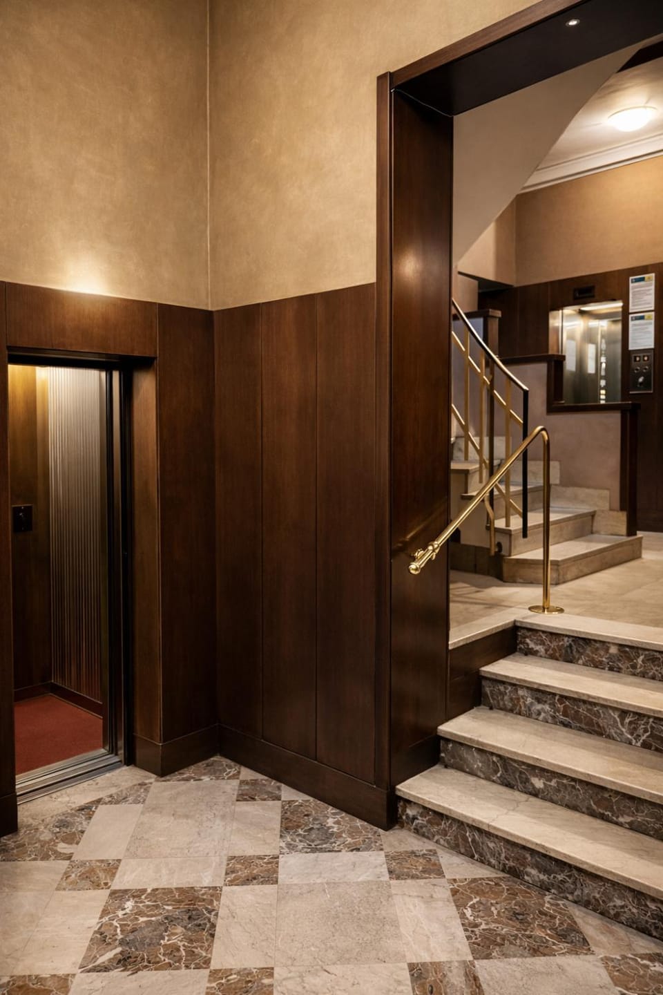 Decorative detail, elevator