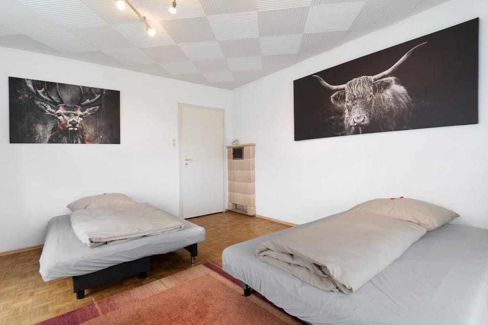 Property building, Living room, Bedroom