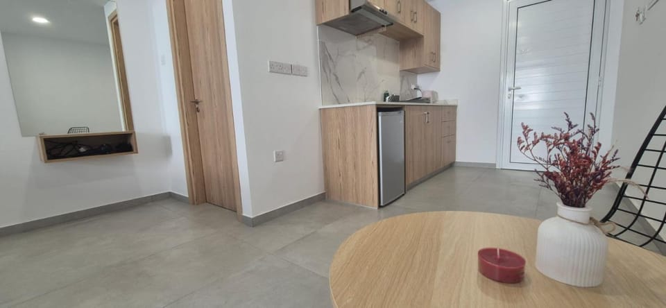 Kitchen or kitchenette, minibar, stove