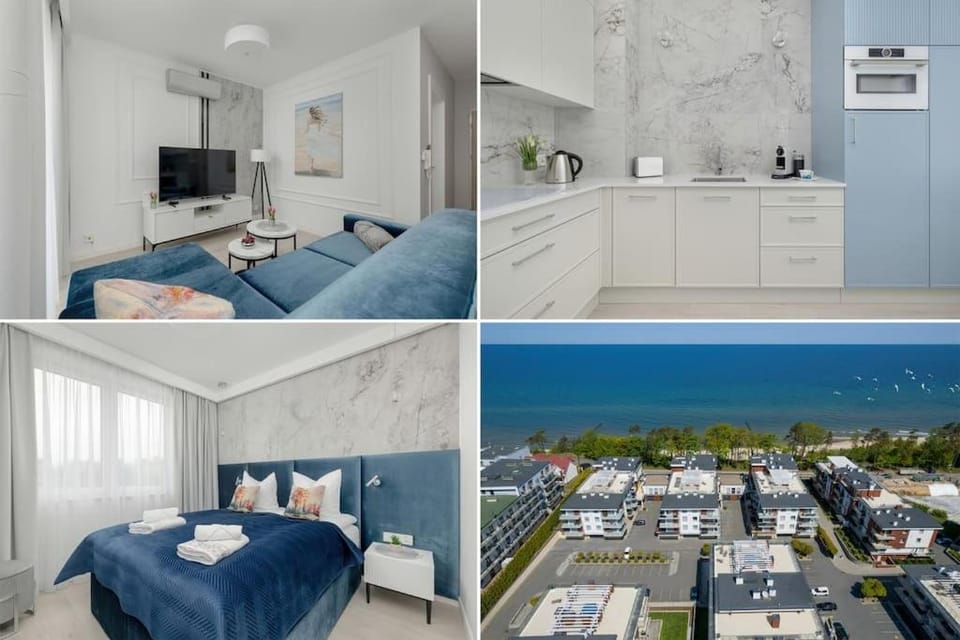 Bed, TV and multimedia, Kitchen or kitchenette, Photo of the whole room, Bedroom, Sea view