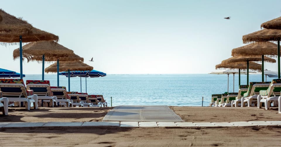Beach, sunbed