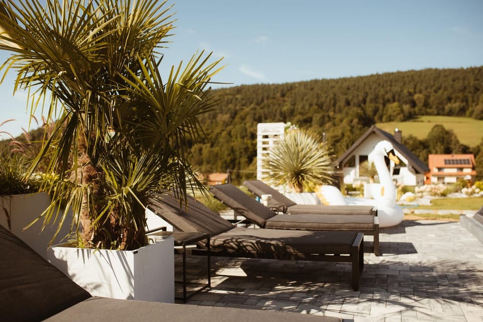 Day, Natural landscape, Mountain view, sunbed