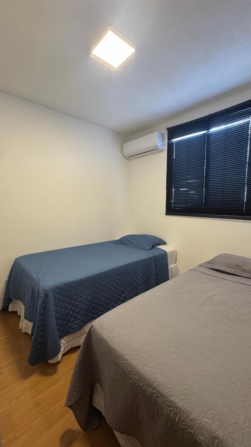 Bed, Bedroom, air conditioner