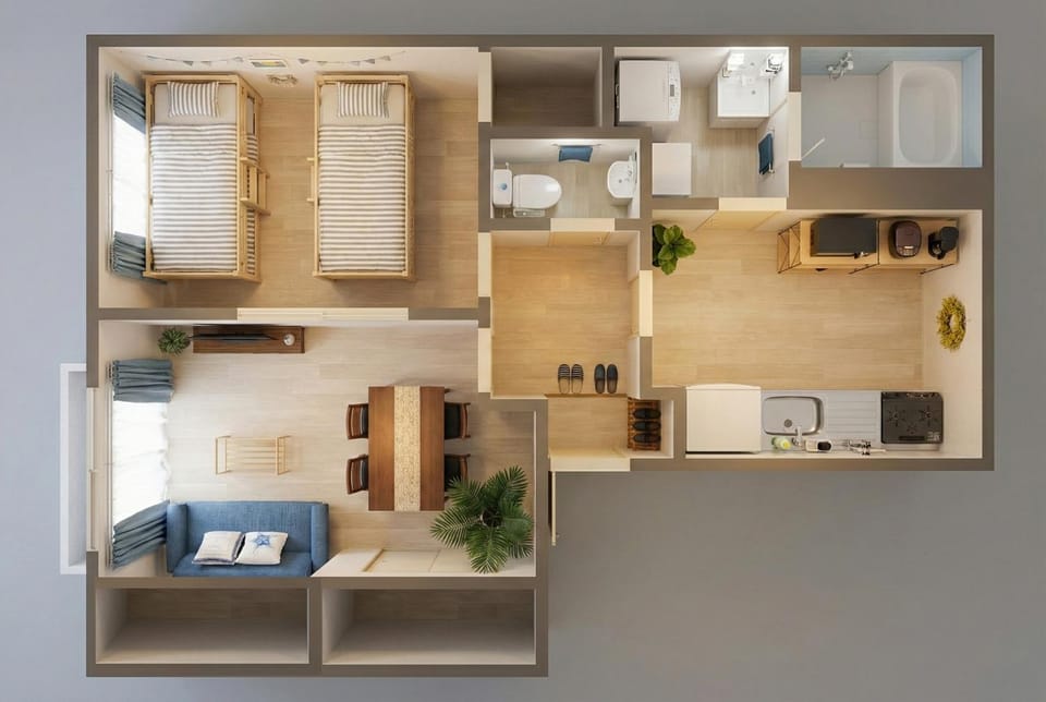 サザンビーチヴィラ ビーチまで徒歩5分 無料駐車場付 最大5名 湘南ライフ Apartment in Kanagawa Prefecture