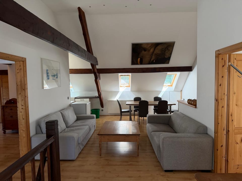 Living room, Seating area, Dining area