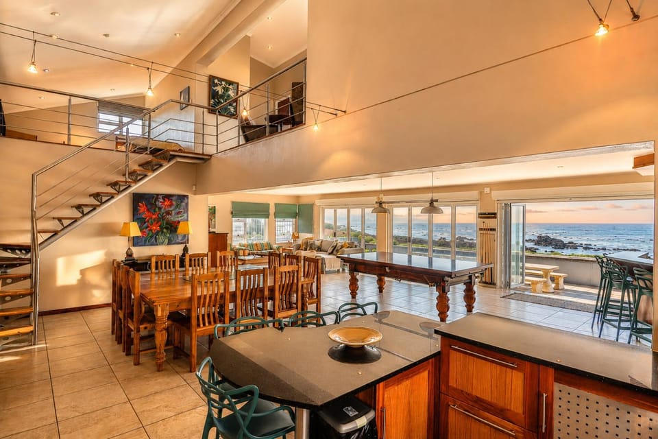 Living room, Seating area, Dining area, Sea view