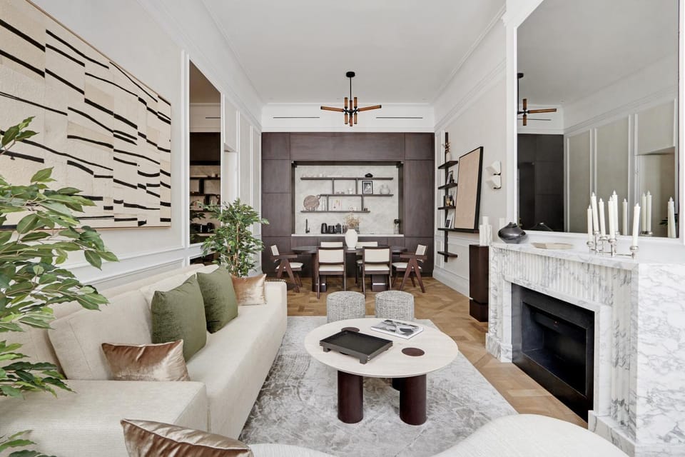 Living room, Seating area, Dining area
