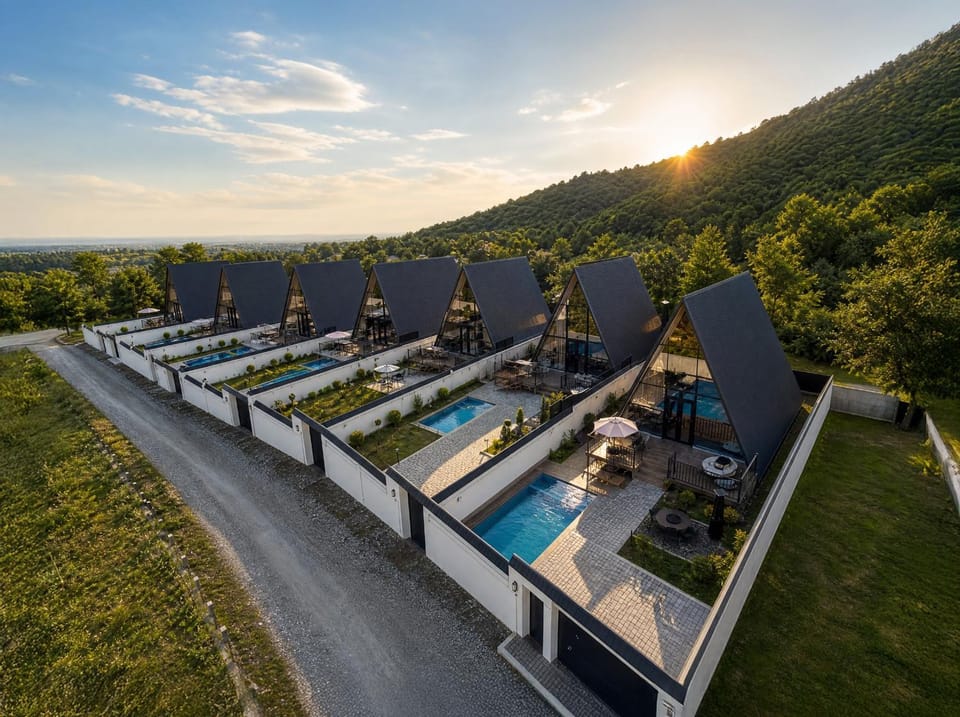 Qafqaz Front Falcon Chalet Villa in Azerbaijan
