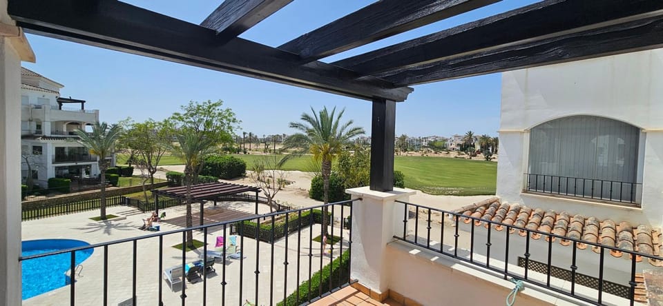 Patio, Spring, Day, View (from property/room), Balcony/Terrace, Pool view, Swimming pool