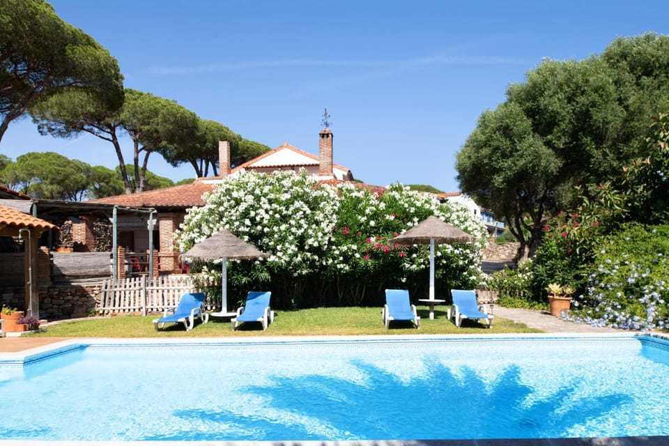 Property building, Living room, Swimming pool