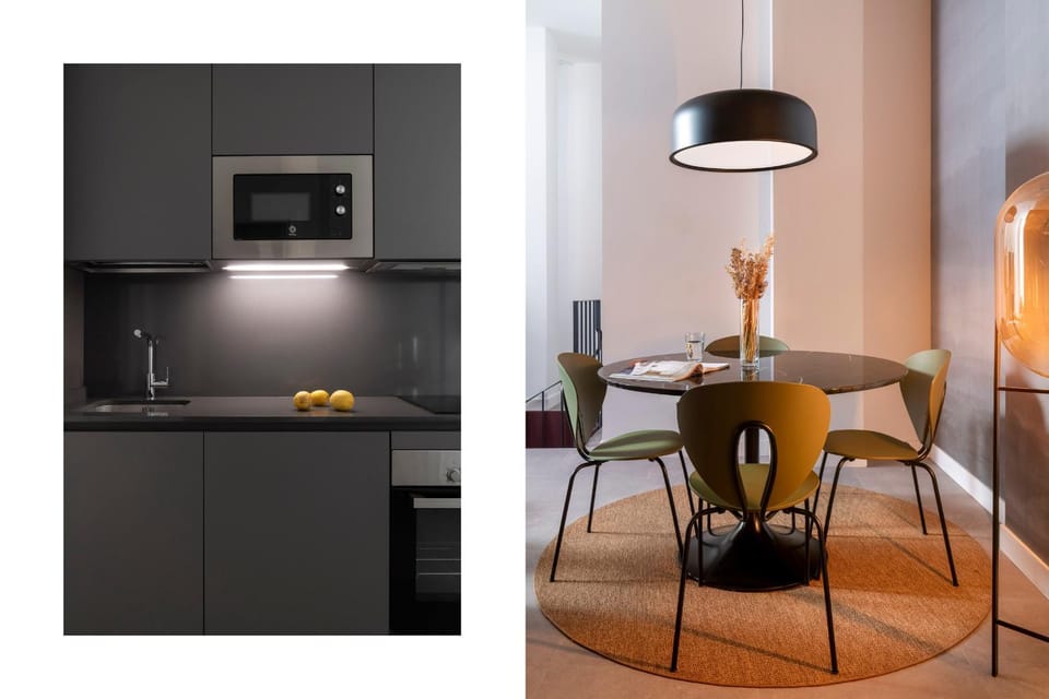 Kitchen or kitchenette, Dining area