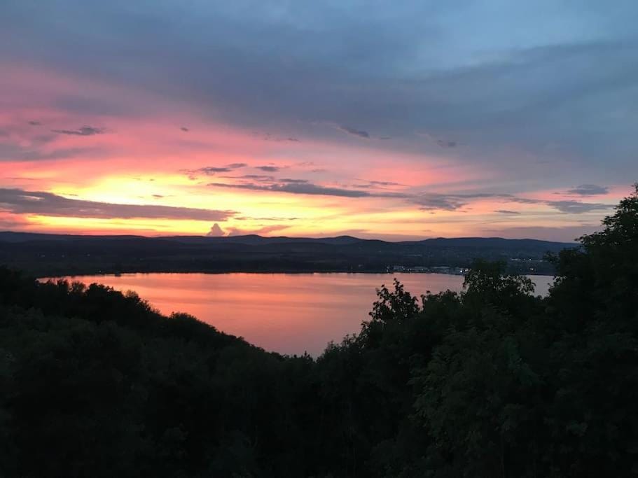 Natural landscape, Lake view, Sunset